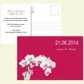 Save the Date Karte - Orchidee