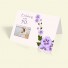 Einladung zum Geburtstag - Märchenhafte Blumenranke - vertikal klappbar