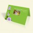 Einladungskarte zur Hochzeit - Grün - vertikal klappbar